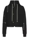 Rick Owens Black Hollywood Cropped Headon Parka