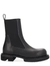 Rick Owens Beatle Gabe Leather Boots For Men In Black