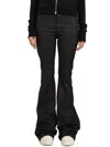 Rick Owens Bootcut Denim Pants For Women In Black