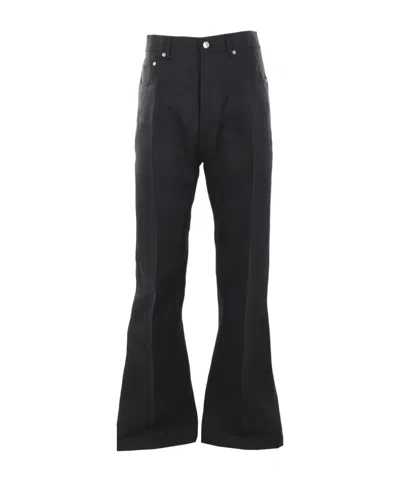 Rick Owens Bootcut Jeans In Black