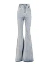 Rick Owens Bootcut Jeans In Blue