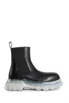 Rick Owens Beatle Bozo Leather Ankle Boots