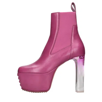 Rick Owens Boots In Pink