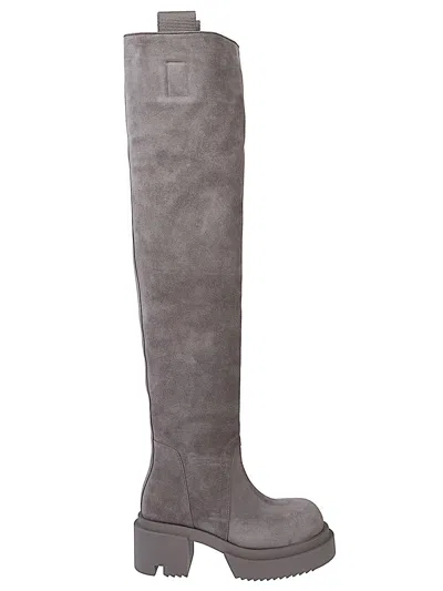 RICK OWENS BOOTS MARRONE