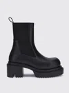 Rick Owens 80mm Elastic-panel Block-heel Boots In Black