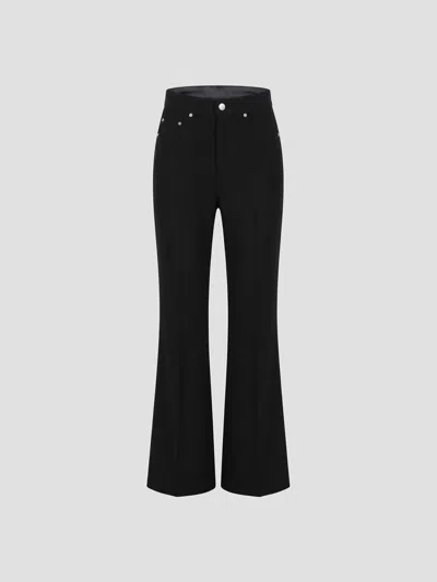 Rick Owens Bothen Bootcut Pants In Black