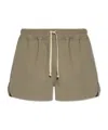 Rick Owens Boxer Drawstring Swim Shorts In Gray