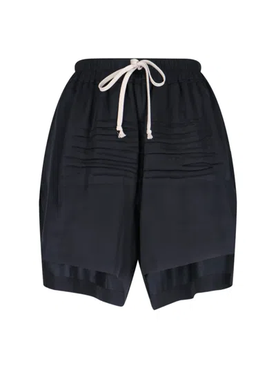 Rick Owens Boxer Track Shorts In Black