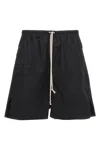 Rick Owens Straight-leg Stretch-cotton Poplin Drawstring Shorts