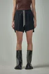 Rick Owens Drawstring Straight-hem Shorts In Black