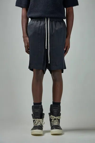 Rick Owens Lido Cupro Boxers In Black