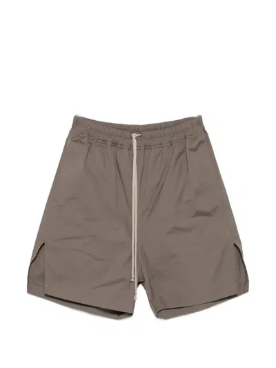 Rick Owens Boxers Drawstring Shorts In Gray