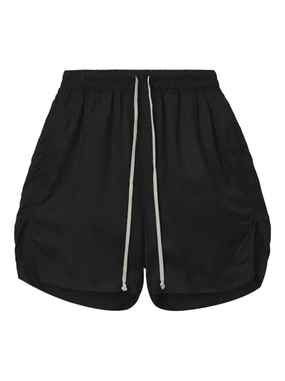 RICK OWENS BOXERS DRAWSTRING SIDE-SPLIT SHORTS