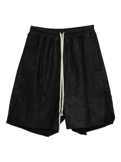 RICK OWENS BOXERS DRAWSTRING SPLIT SHORTS