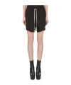 Rick Owens Bermuda Shorts With Elastic Waistband And Side Slits In Black
