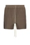 Rick Owens Boxers Drawstring Shorts In Dust