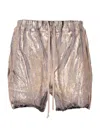 Rick Owens Drawstring Shorts In Gold