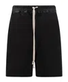 Rick Owens Boxers Organic Cotton Shorts In Black