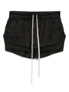 Rick Owens R Owens Fog Elstic Waist Under Lay Boxer Shorts Black In Black
