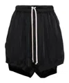 Rick Owens Drawstring Straight-hem Shorts In Black