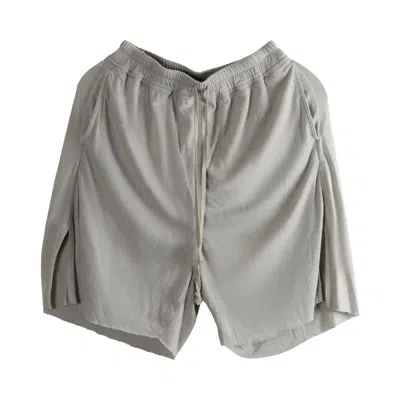 Pre-owned Rick Owens Boxers Shorts 'pearl' | Grey | Men's Size 46 In Gray