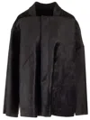 Rick Owens Boxy Fit Jacket Jackets Black In Black