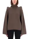 Rick Owens Grey Solid Turtle Neck Top In Multi