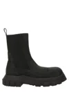 Rick Owens Beatle Tractor Suede Chelsea Boots