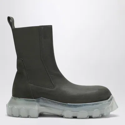 RICK OWENS RICK OWENS BOZO TRACTOR BOOT DARK GREEN