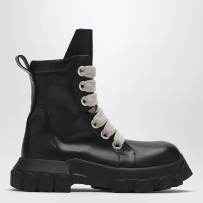 Rick Owens Bozo Tractor Boots Black In Multi