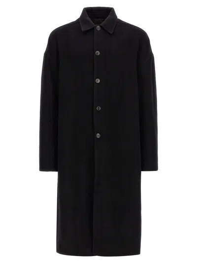 Rick Owens Brad Coat In Black