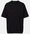 Rick Owens Brad Cotton Jersey T-shirt In Blue