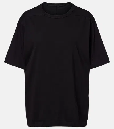 Rick Owens Brad Cotton Jersey T-shirt In Blue