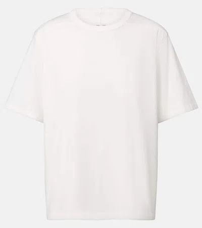 Rick Owens Brad Cotton Jersey T-shirt In White