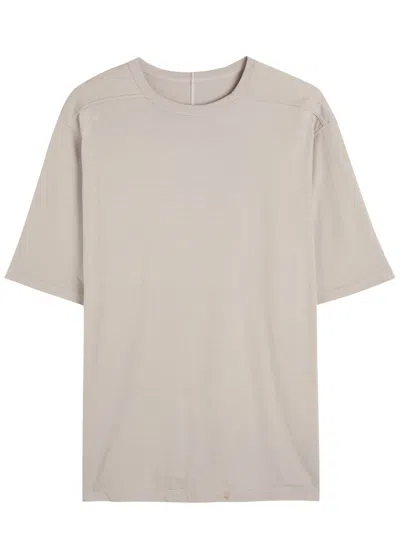 Rick Owens Brad Cotton T-shirt In Gray