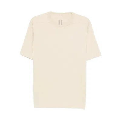 Rick Owens 'brad Crewneck Back Stitching T-shirt In Neutral