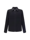 Rick Owens Collared Shirt Jacket Featuring Front Pockets In Black