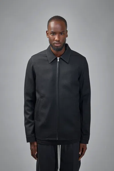 Rick Owens Wool Jacket With Zip In Black