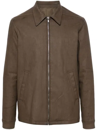 Rick Owens Brad Jacket In Brown