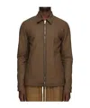 Rick Owens Porterville Leather Jacket In Brown