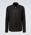 Rick Owens Brad Suede Jacket In Black