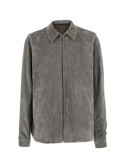 Rick Owens Brad Suede Jacket In Multi