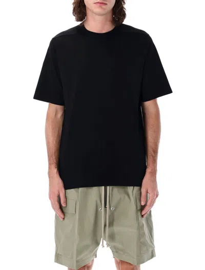 Rick Owens Relaxed-fit Black Cotton T-shirt With Classic