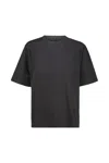 Rick Owens Womens Black Brad Centre-seam Cotton-jersey T-shirt In Black