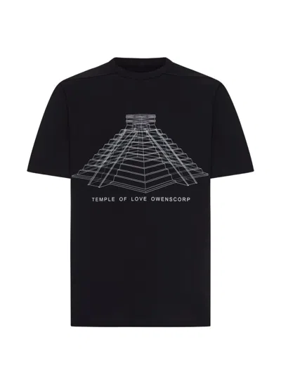 Rick Owens "brad T" T-shirt In Black