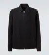 Rick Owens Brad Webbing-trimmed Double-faced Cashmere Bomber Jacket