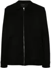 Rick Owens Collared Shirt Jacket Featuring Front Pockets In Schwarz