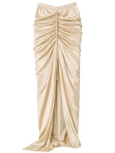 Rick Owens Breezy Mini Skirt For Women In Neutral