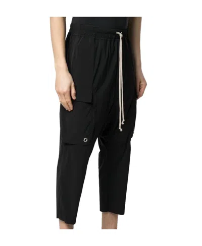 Rick Owens Broken Crotch Eight-point Casual Pants In Black