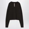 Rick Owens Brown Alpaca Blend Sweater In Brown